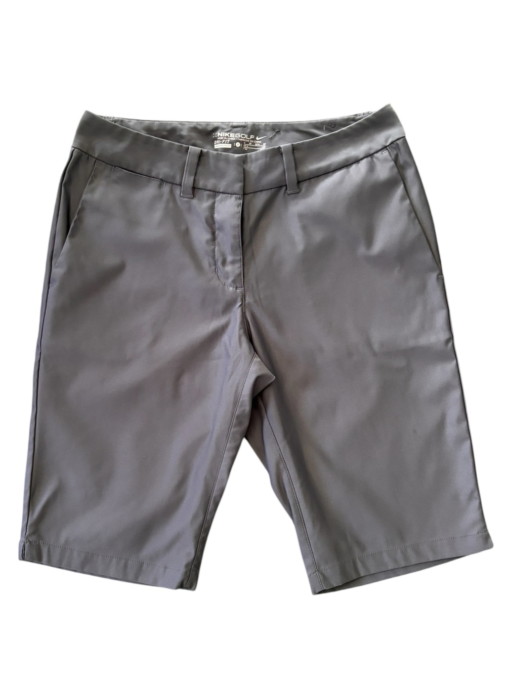 Nike Golf Dri-Fit Women’s Gray Bermuda Shorts 0